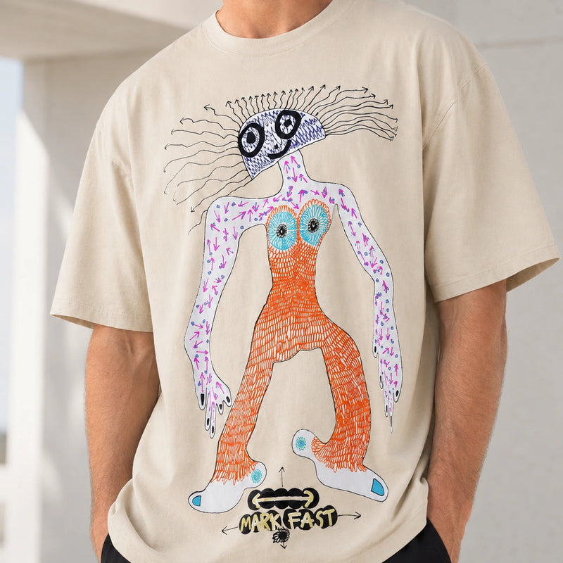MarkFast Monster Print  For Couples T-Shirts