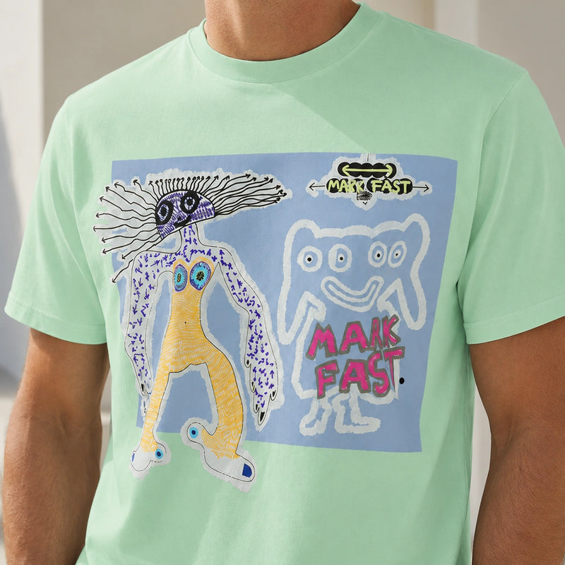 MarkFast Monster Print T-Shirts