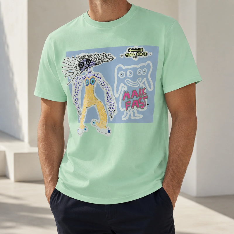 MarkFast Monster Print T-Shirts