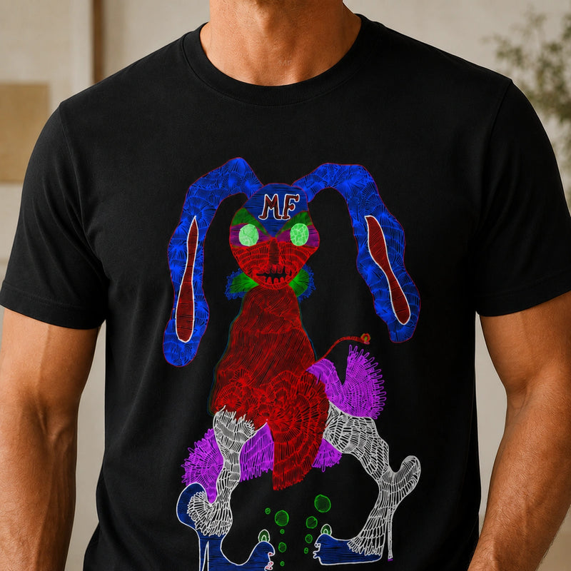 MarkFast Neon Line Fashion Show Sea Hare Print T-Shirts