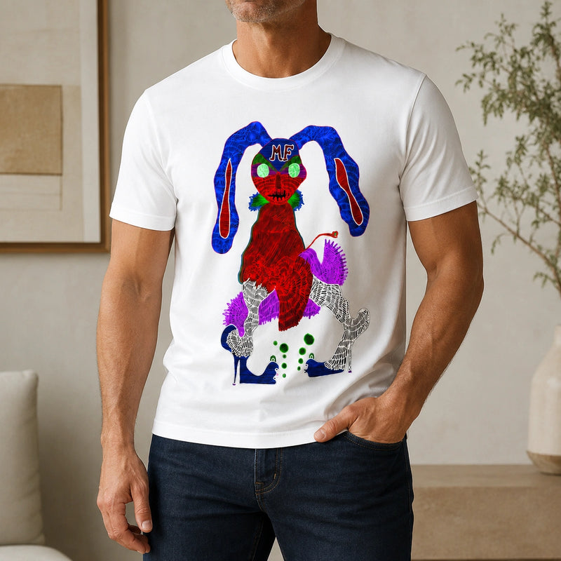 MarkFast Neon Line Fashion Show Sea Hare Print T-Shirts