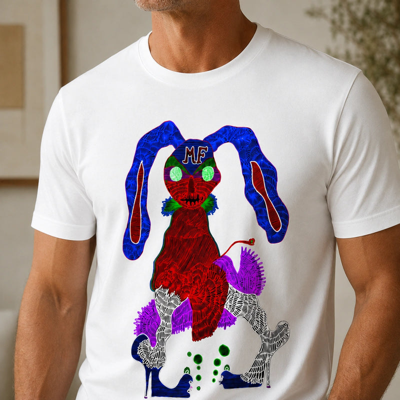 MarkFast Neon Line Fashion Show Sea Hare Print T-Shirts
