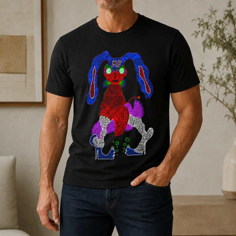 MarkFast Neon Line Fashion Show Sea Hare Print T-Shirts