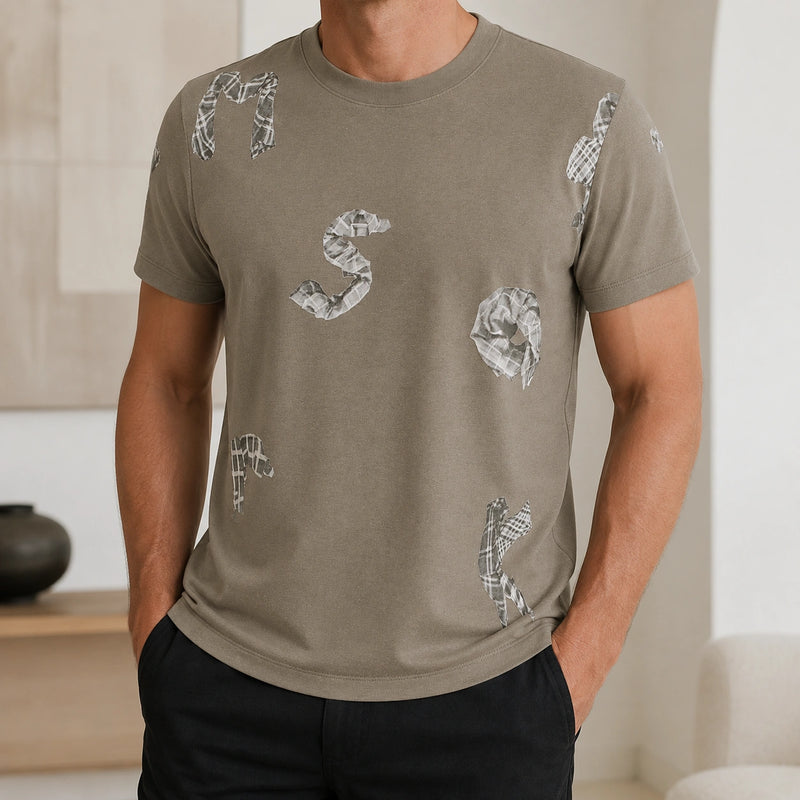 MarkFast Olive Woven Words T-Shirts