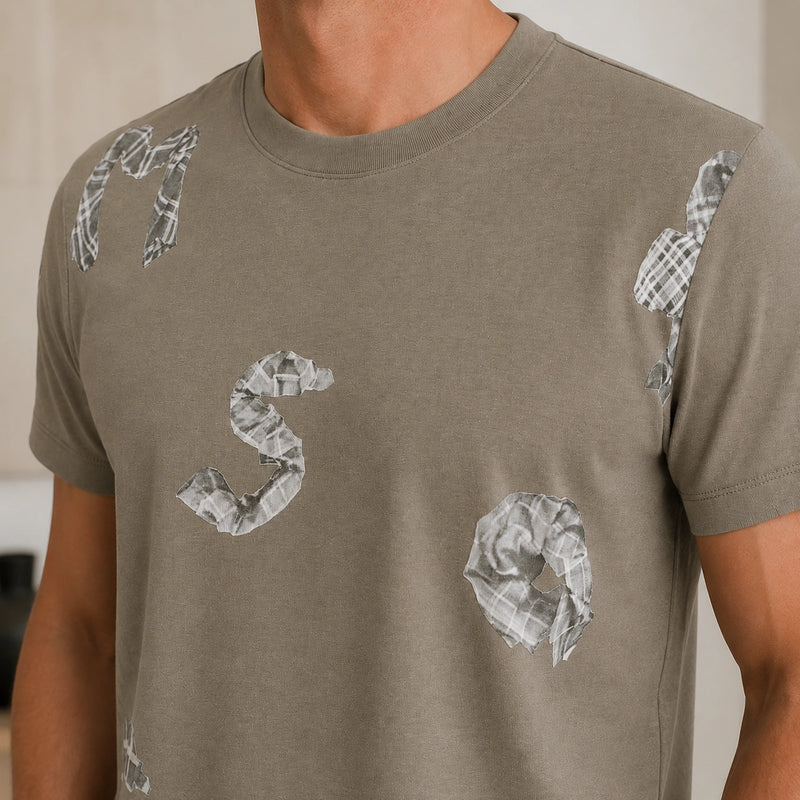 MarkFast Olive Woven Words T-Shirts