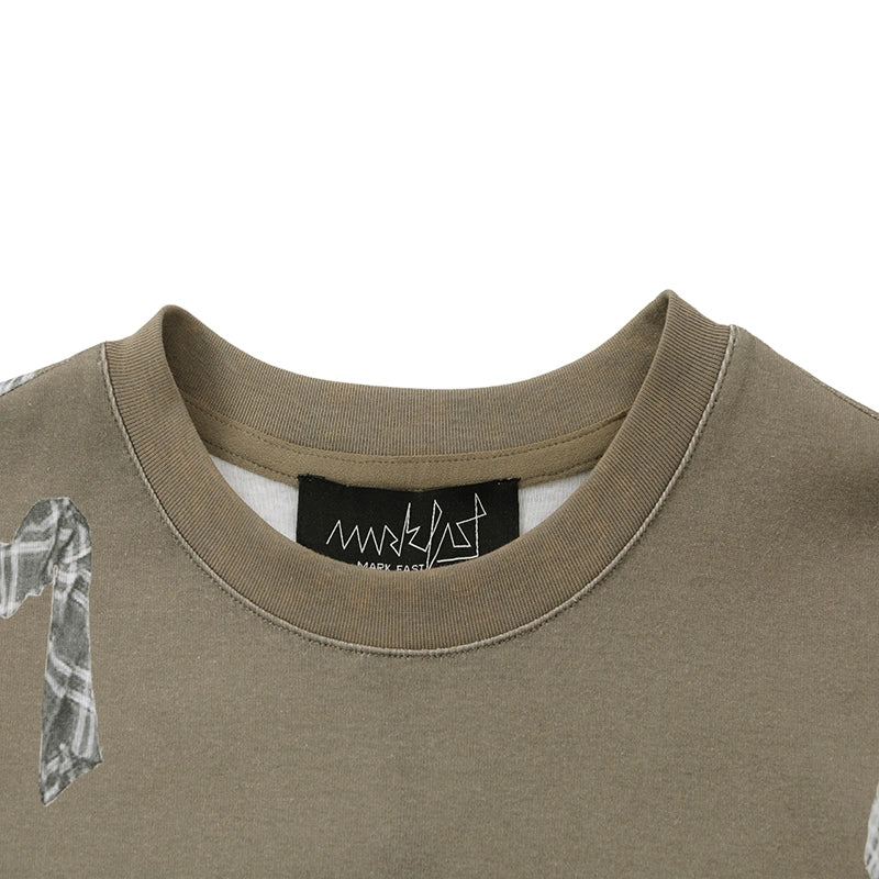 MarkFast Olive Woven Words T-Shirts