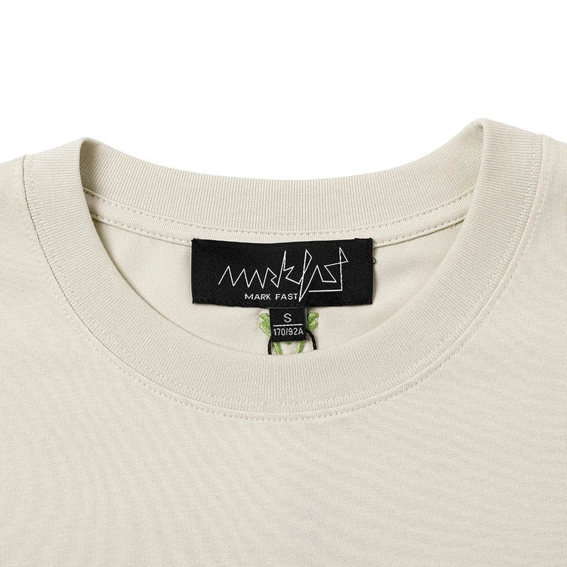 MarkFast Printed Cotton Loose T-Shirts