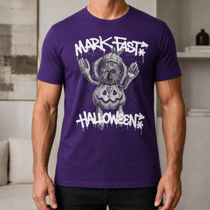 MarkFast Sketch Pumpkin Doll Halloween Street T-Shirts