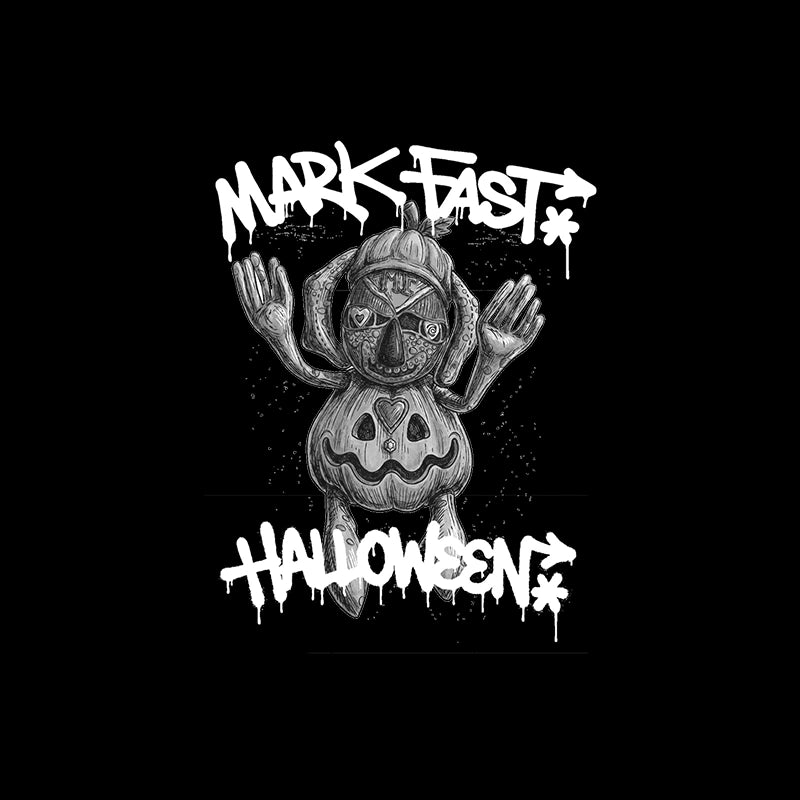 MarkFast Sketch Pumpkin Doll Halloween Street T-Shirts