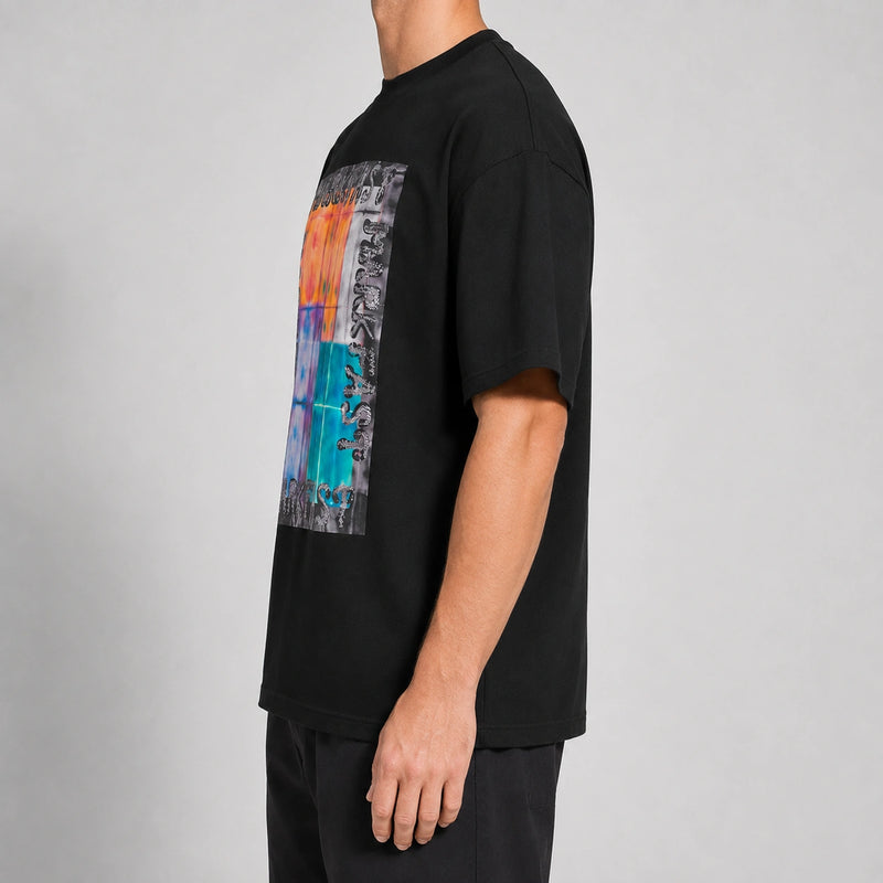MarkFast Spectrum Box Print Relaxed Fit Graphic T-Shirts