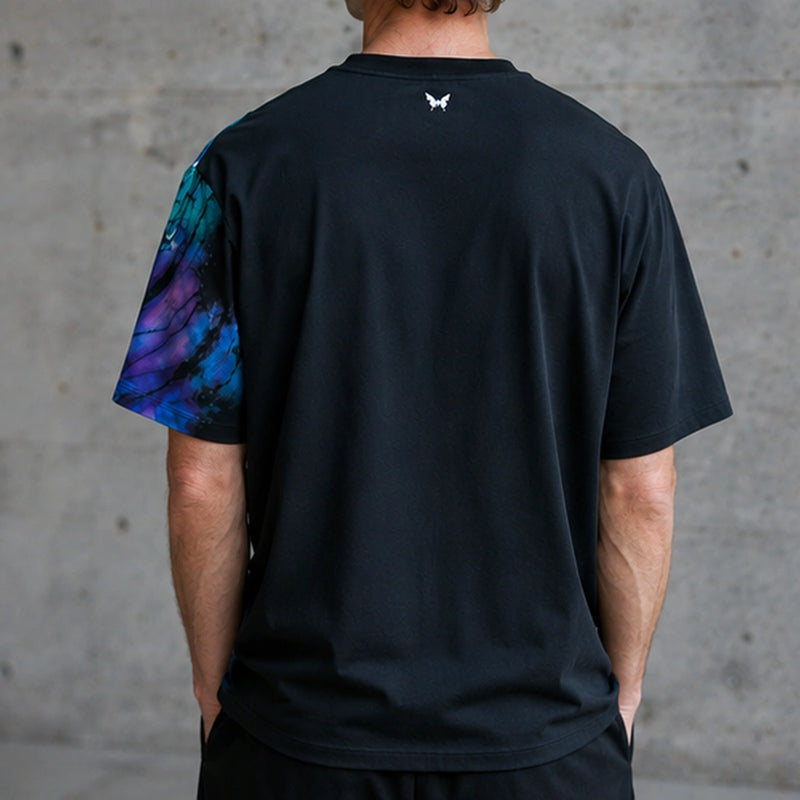 MarkFast Starry Sky Logo Printed T-Shirts