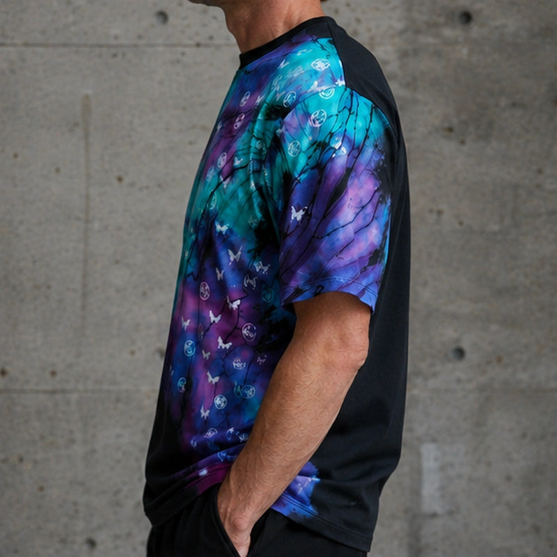 MarkFast Starry Sky Logo Printed T-Shirts