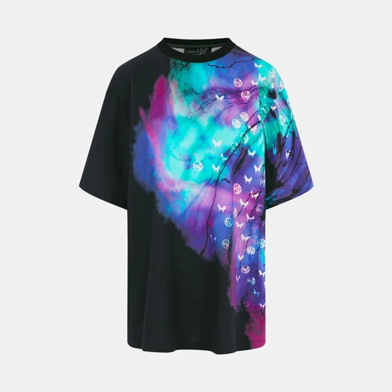 MarkFast Starry Sky Logo Printed T-Shirts