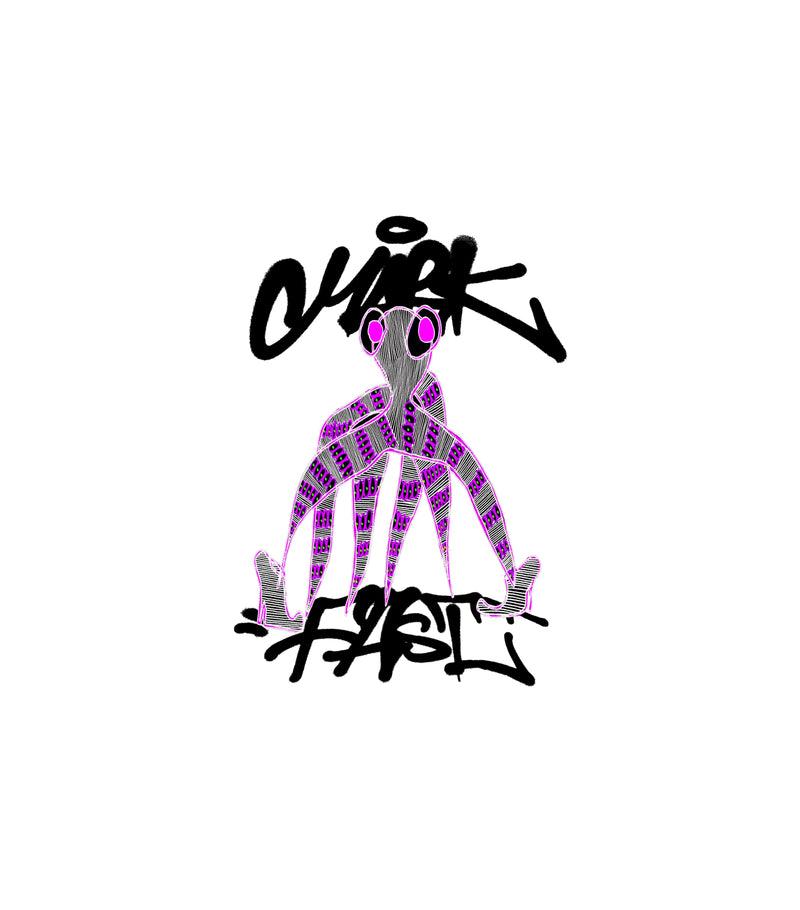 MarkFast Stylized Dancing Octopus Fashion Art Graphic T-Shirts