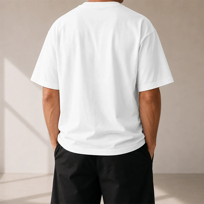 MarkFast Threaded Small Round Neck Film Monster Print Loose Cotton T-Shirts