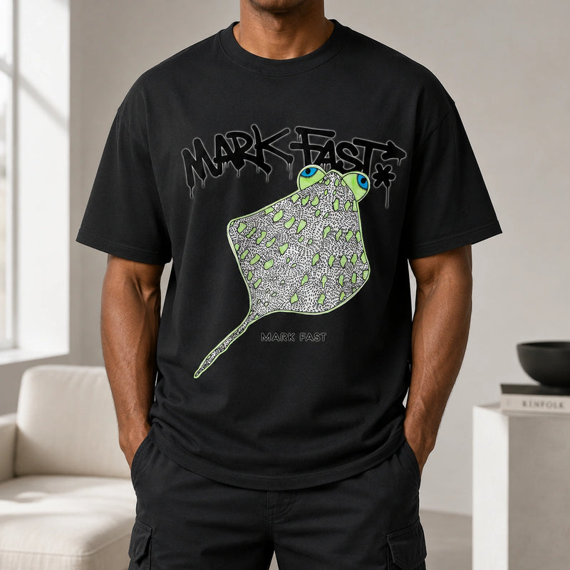 MarkFast Totem Devil Fish Wildlife Art Graphic T-Shirts