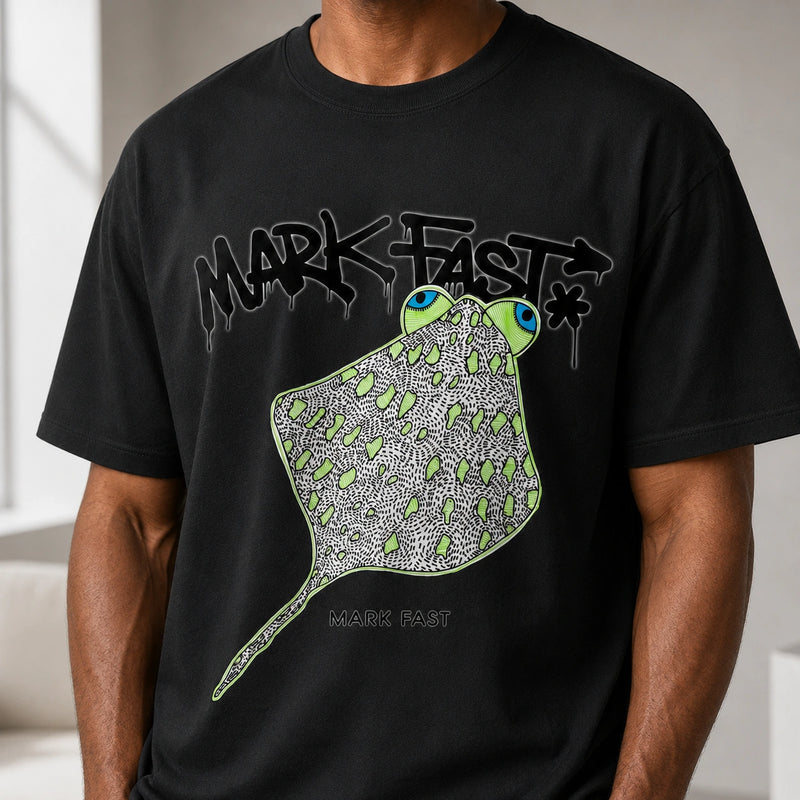 MarkFast Totem Devil Fish Wildlife Art Graphic T-Shirts