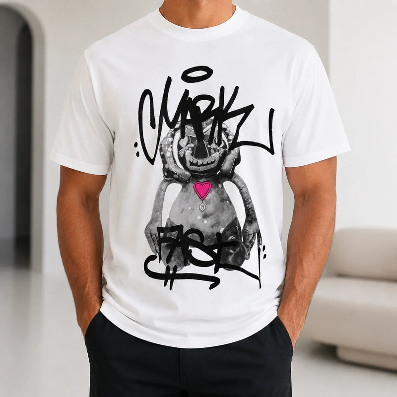 MarkFast Troublesome Little Monster Print T-Shirts