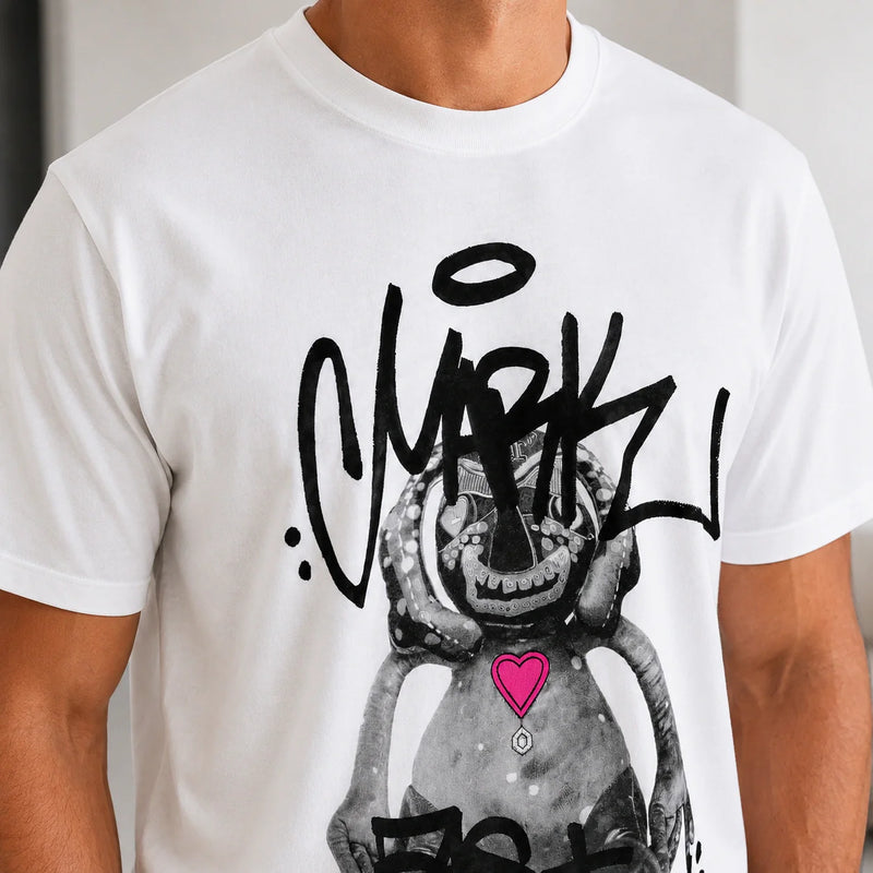 MarkFast Troublesome Little Monster Print T-Shirts