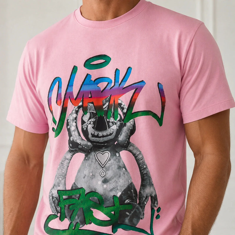 MarkFast Troublesome Little Monster Print T-Shirts