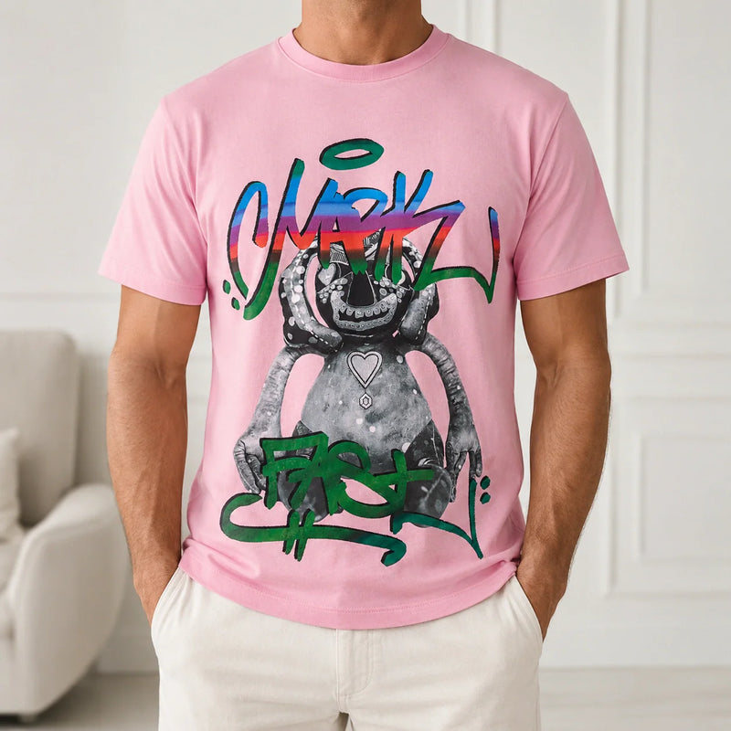 MarkFast Troublesome Little Monster Print T-Shirts