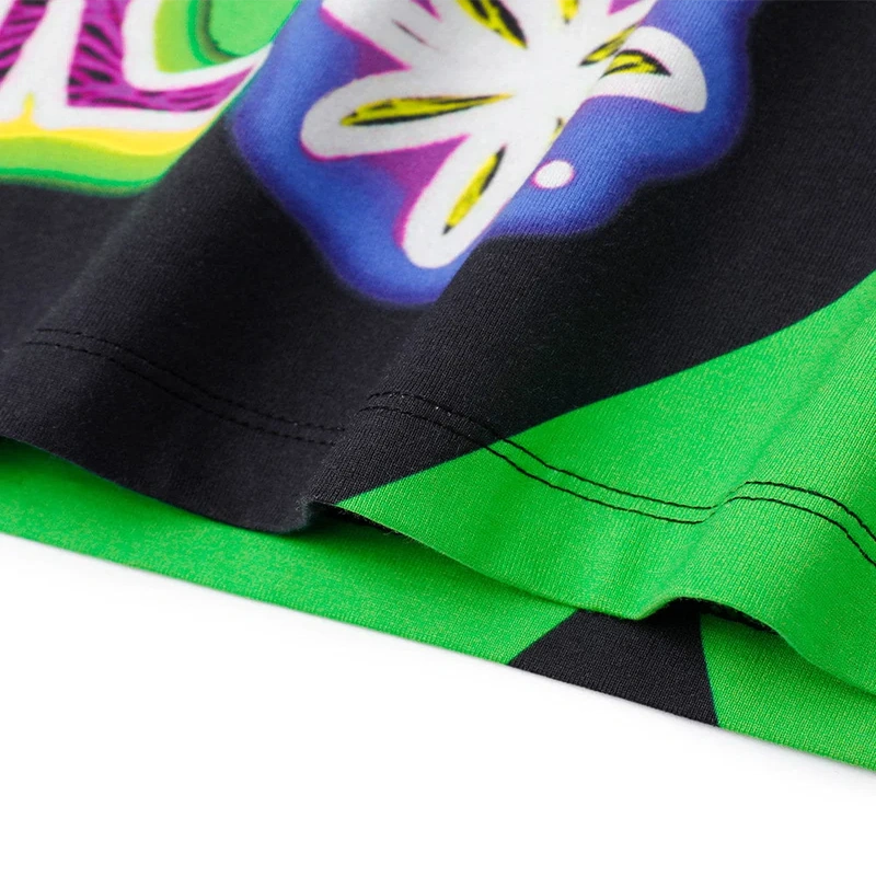 MarkFast Neon Graphic Loose Fit Streetwear T-Shirt