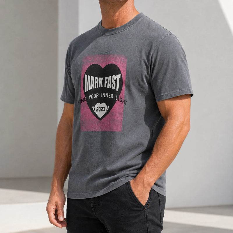 MarkFast Printed Cotton Loose T-Shirts