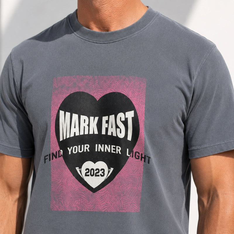 MarkFast Printed Cotton Loose T-Shirts