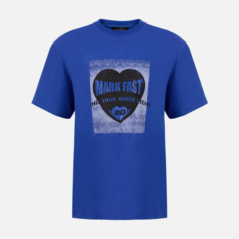 MarkFast Printed Cotton Loose T-Shirts