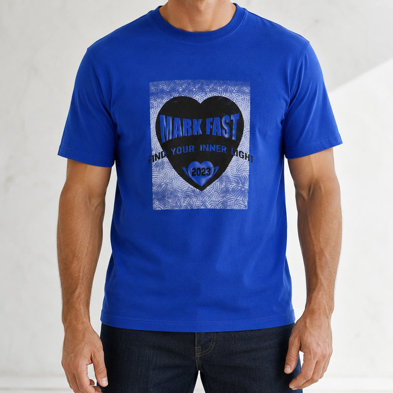 MarkFast Printed Cotton Loose T-Shirts