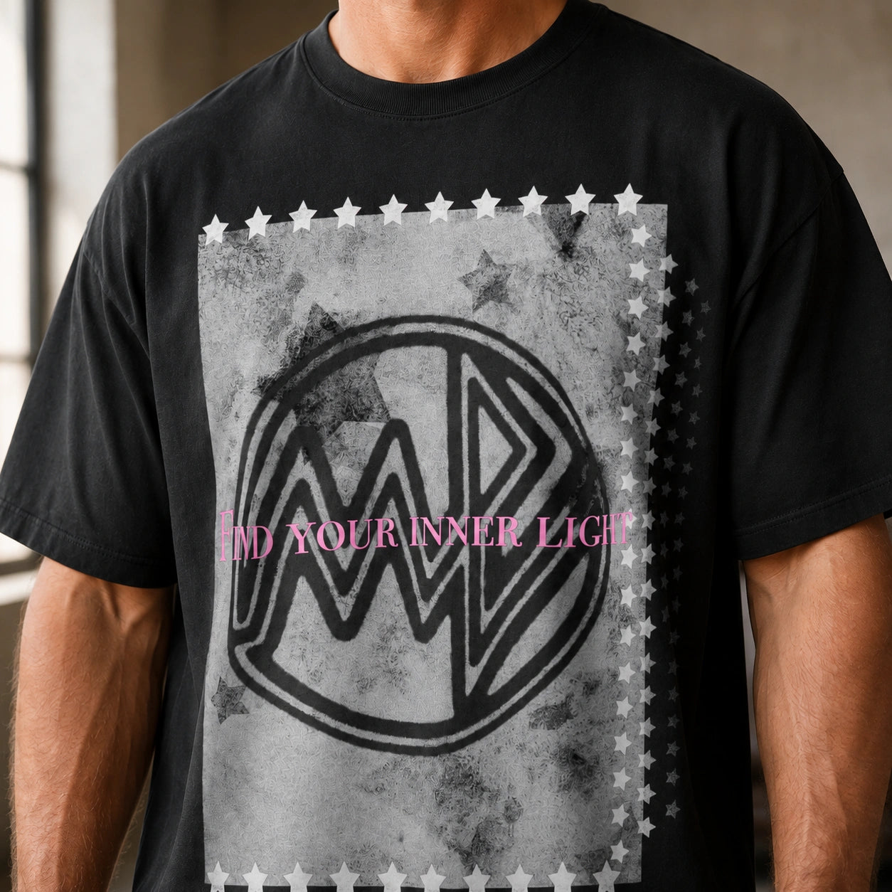MarkFast Vintage Star Logo Slogan Street T-Shirts