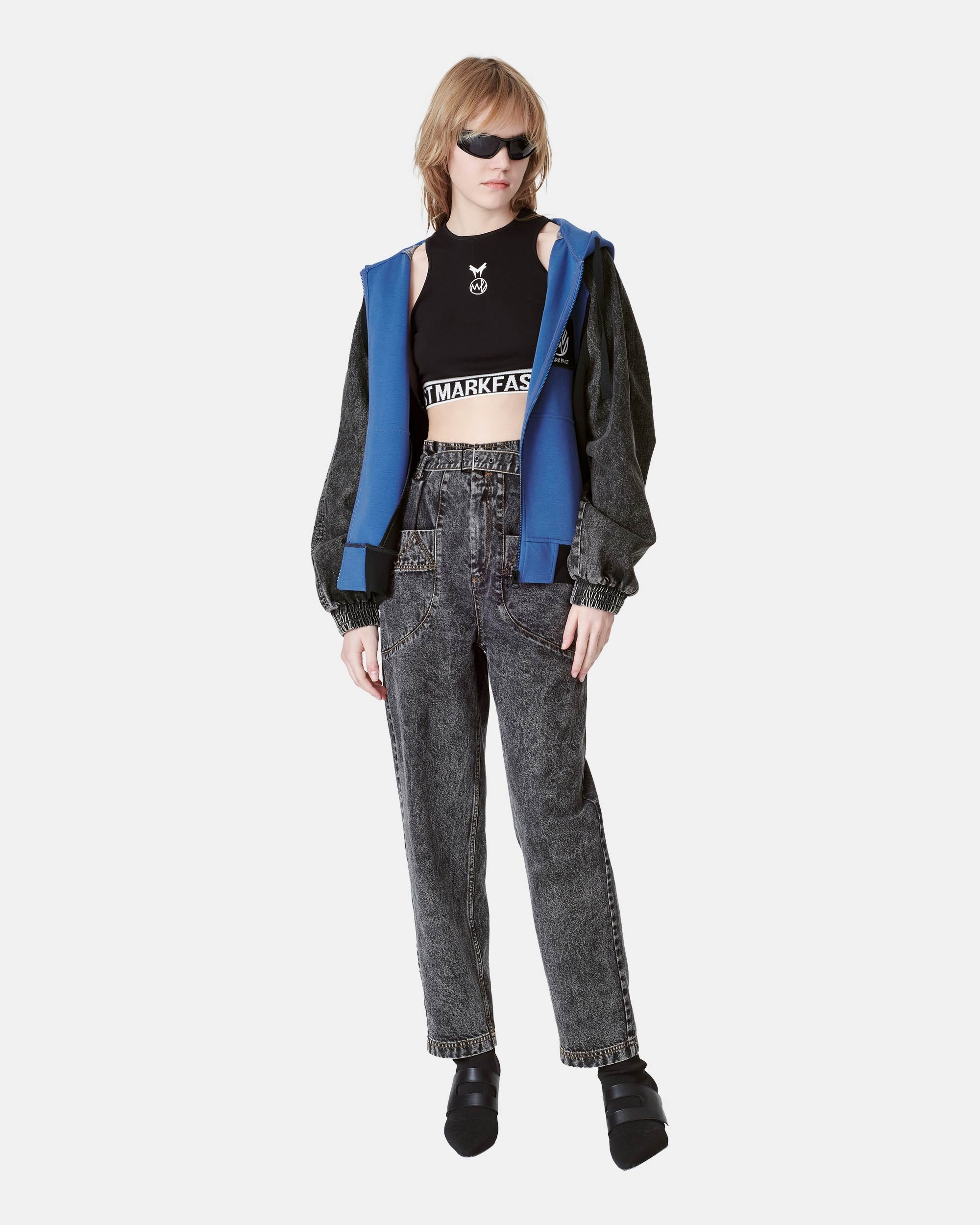 Unisex Couple Style Denim Sweater Jacket
