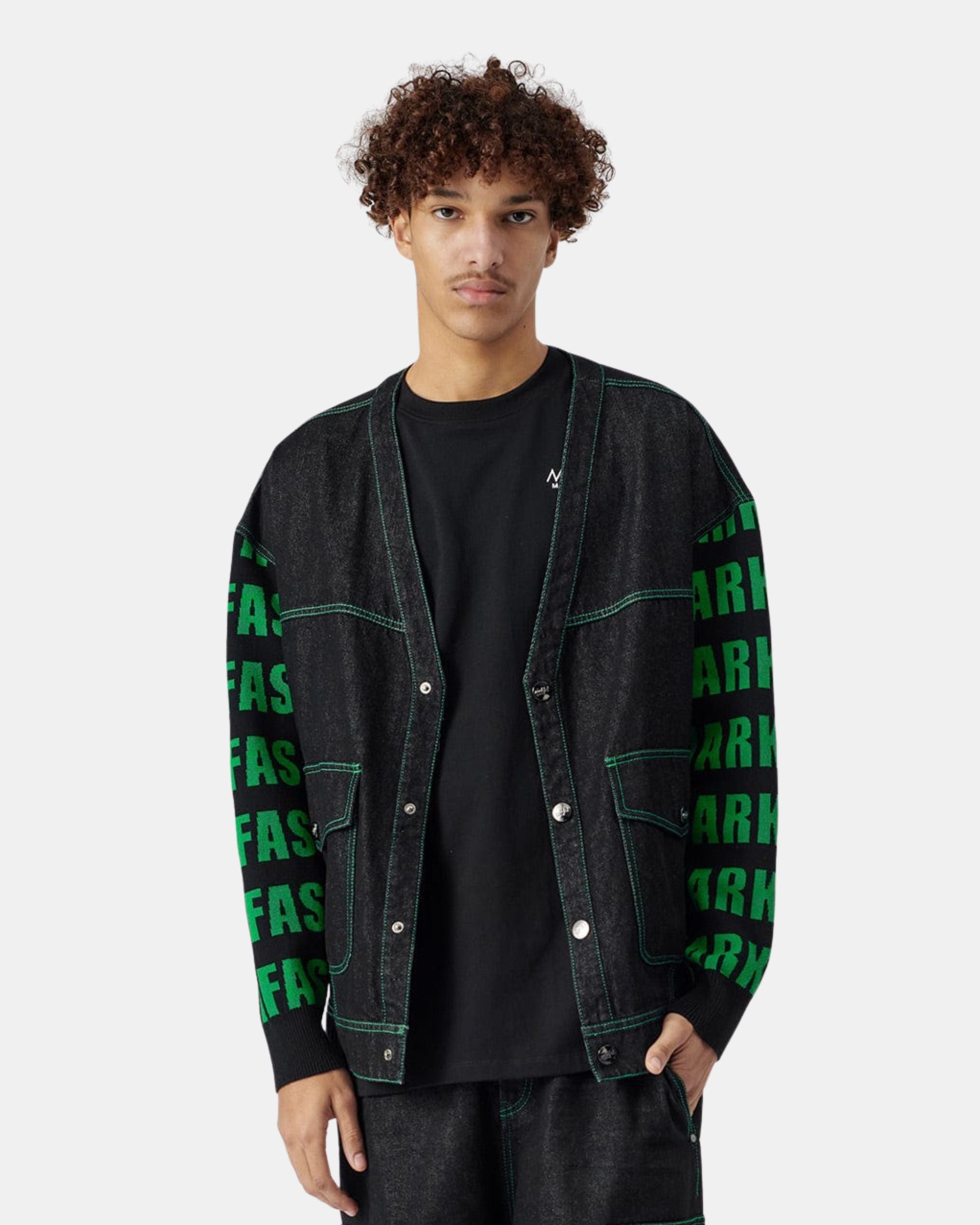 Unisex Knitted Stitched Denim Jacket