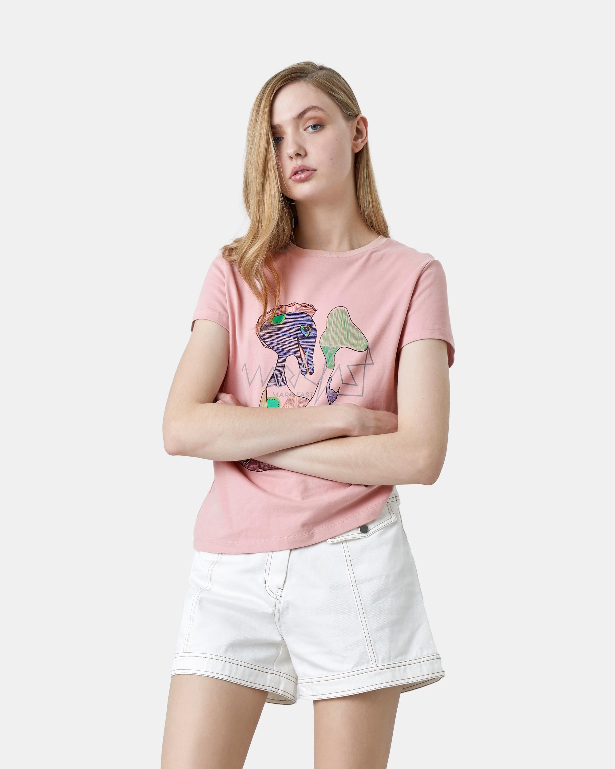 Women's Garment Washed Straight Cut Denim Shorts