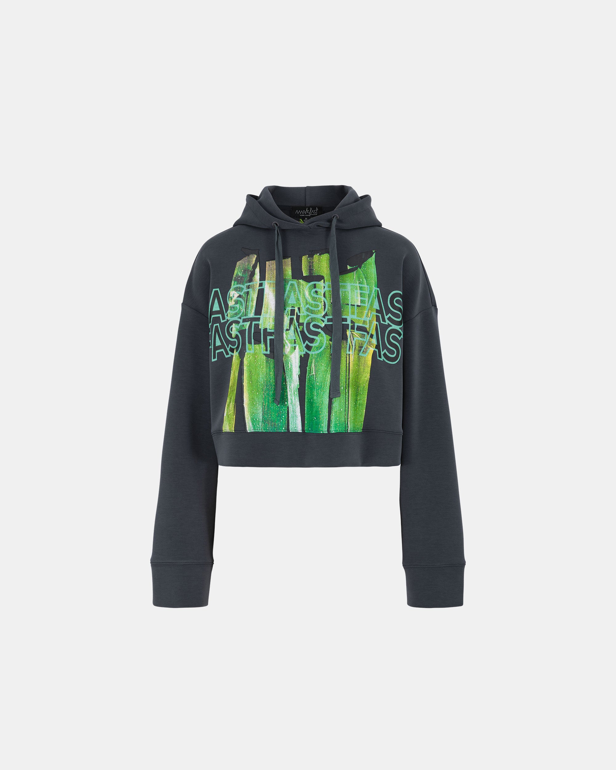 Women's metallic light and shadow hand-painted wall print sweatshirt