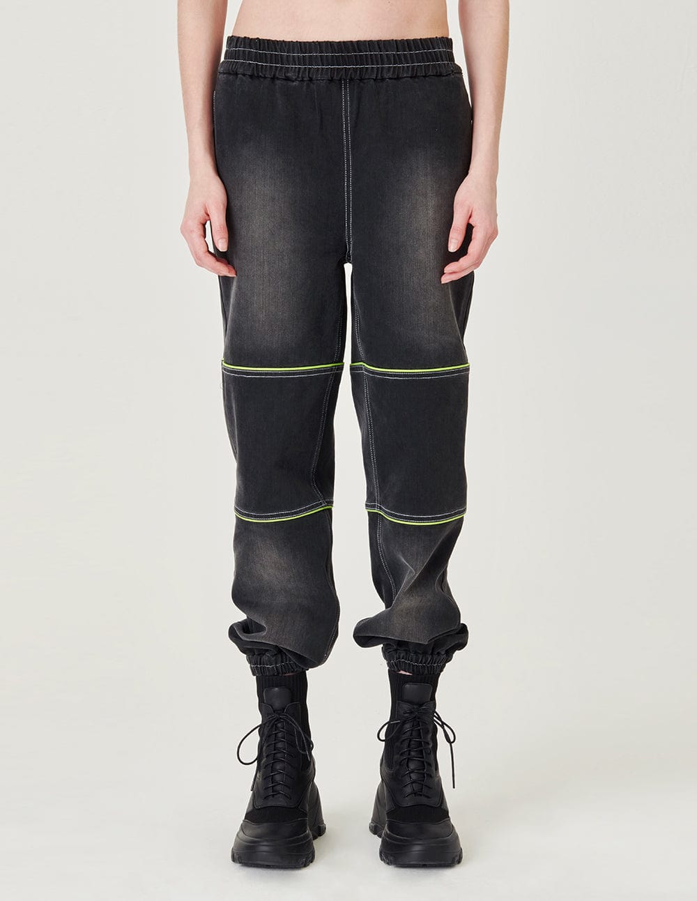 Neon-Paneled Jeans