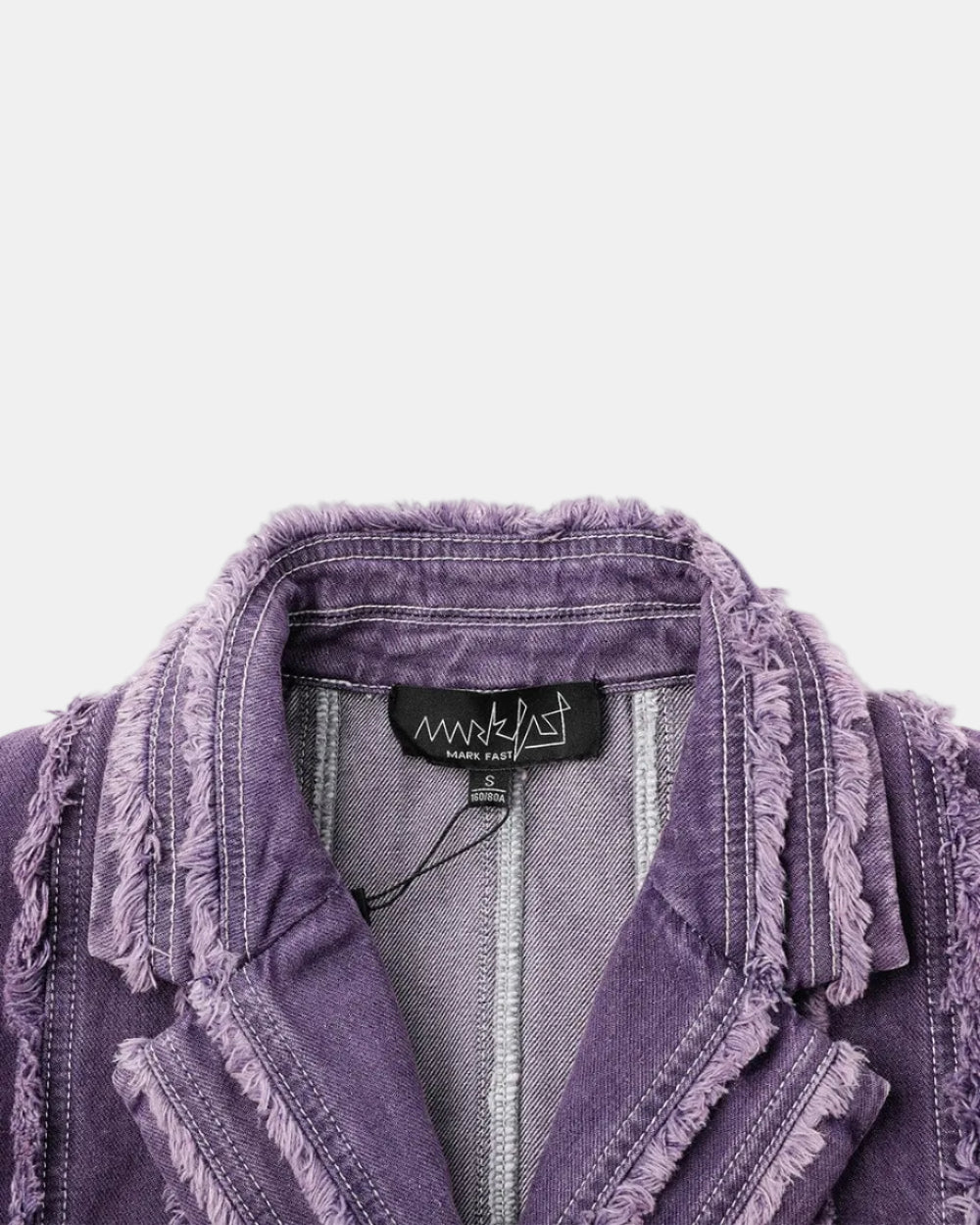 Women's Purple Denim Cropped Jacket