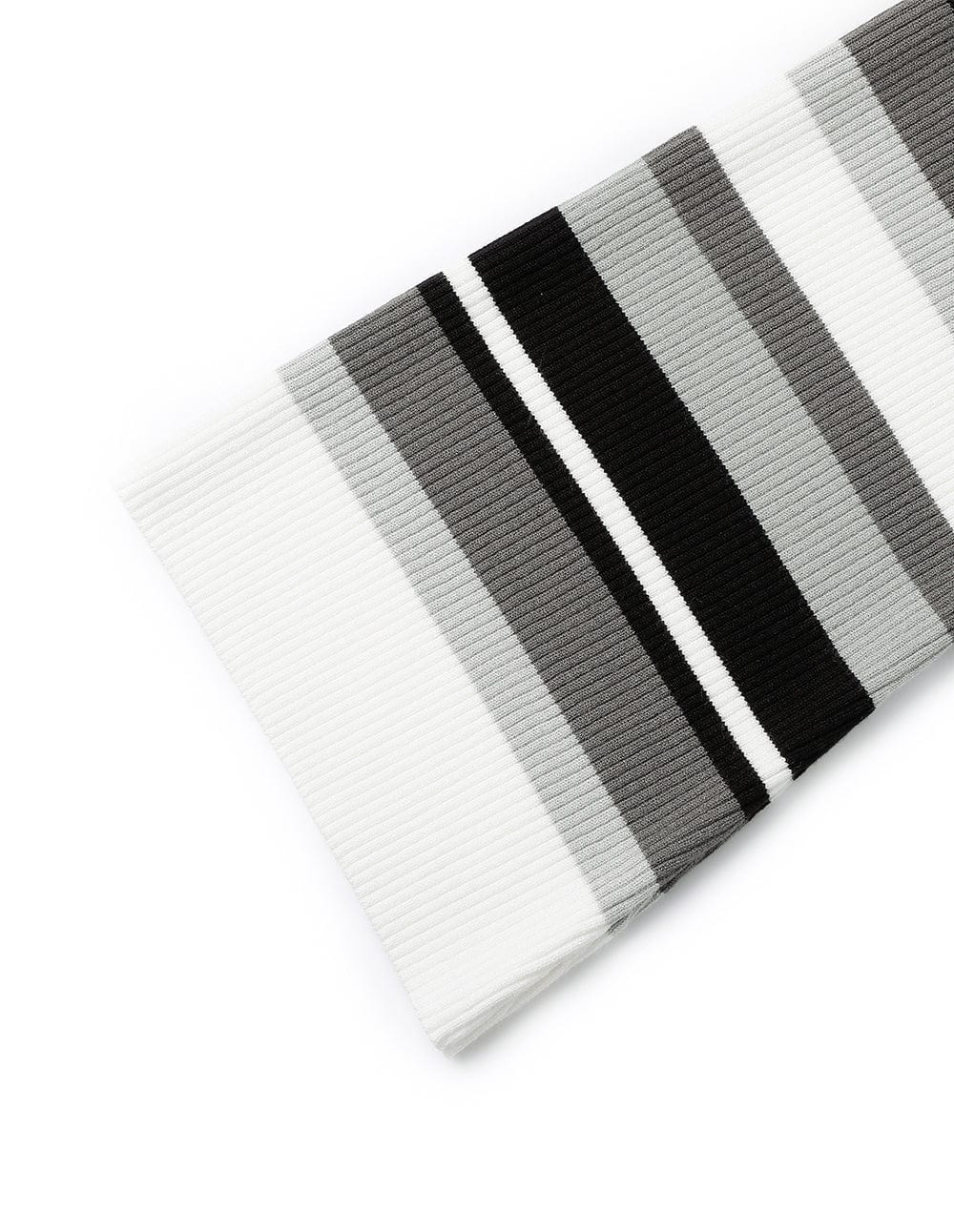 Women's Slim-Fit Contrast Stripe Crew Neck Ribbed Sweater