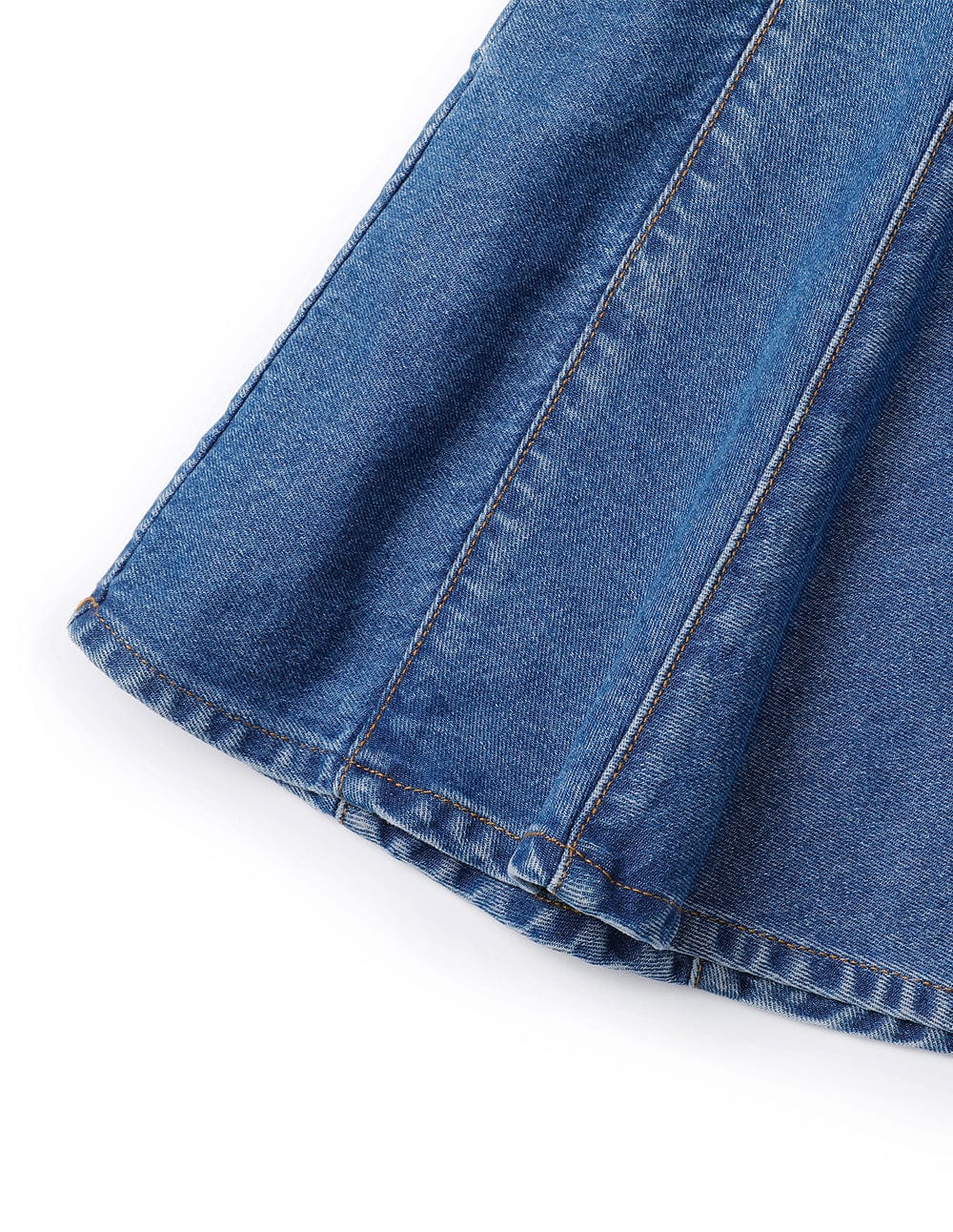 Women's Collared Denim & Twill Layered Dress
