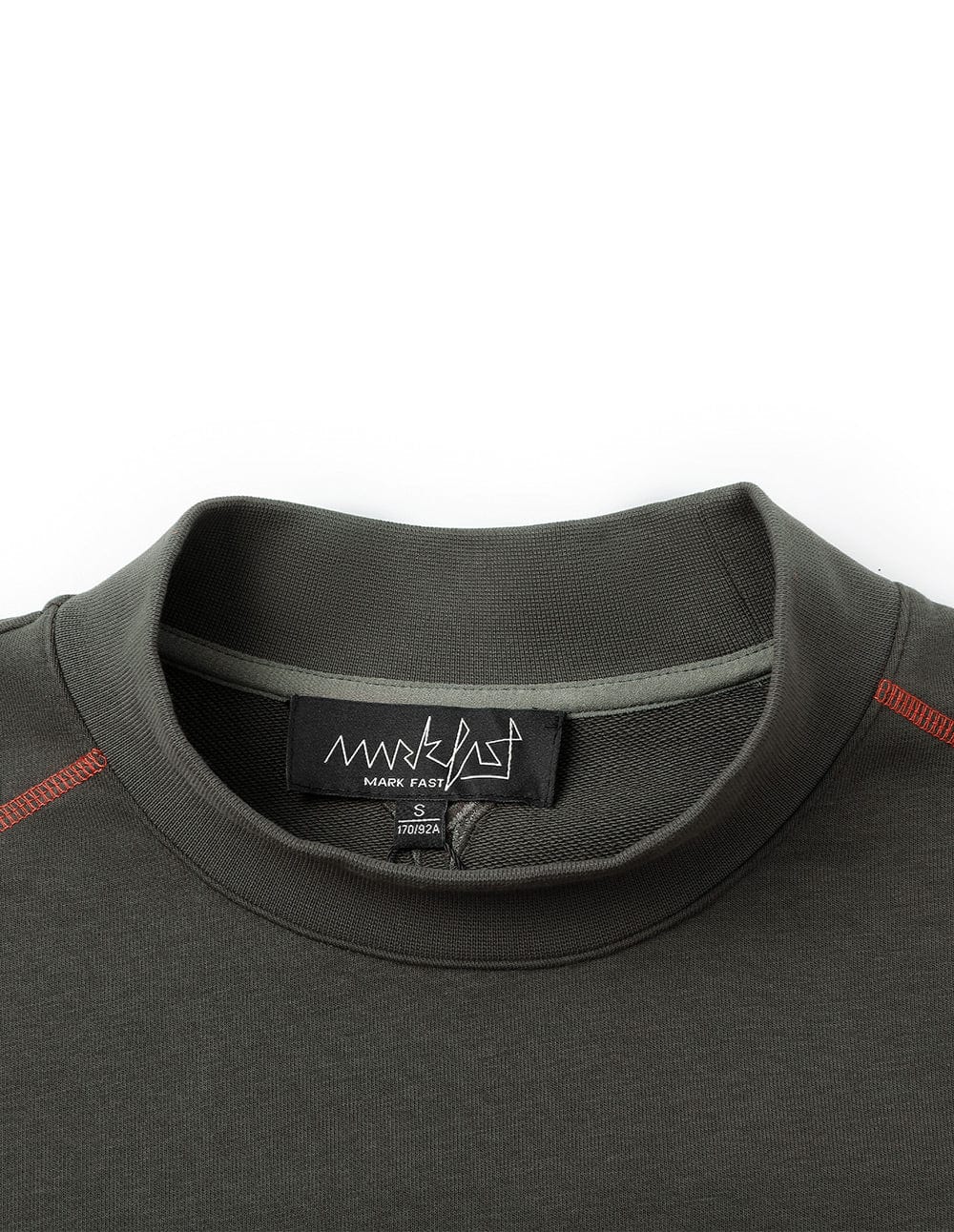 Unisex Logo Embroidered Mock Neck Sweatshirt