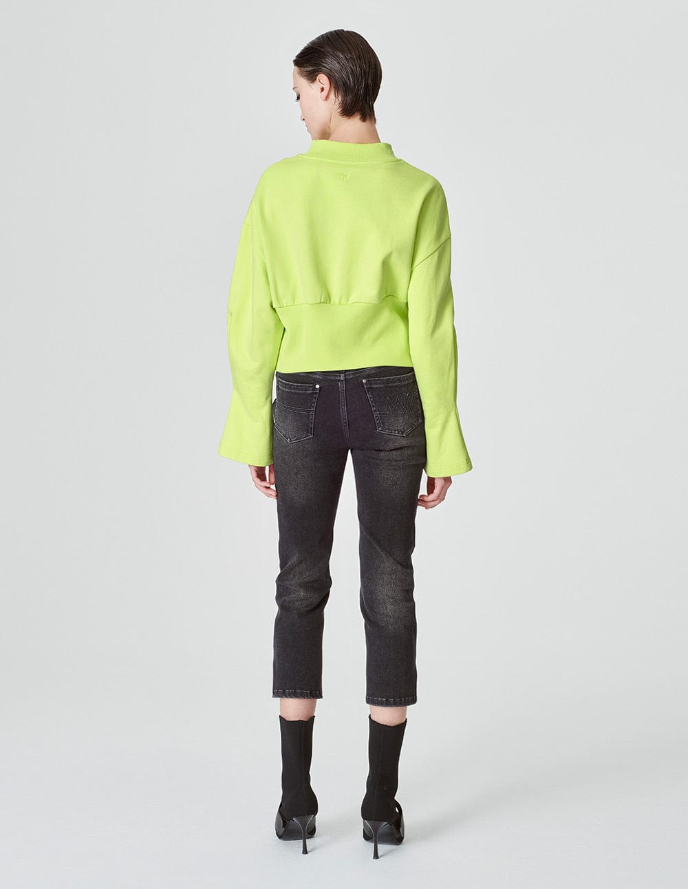 Women's Embroidered Flared Sleeve Pure Cotton Knit Sweater